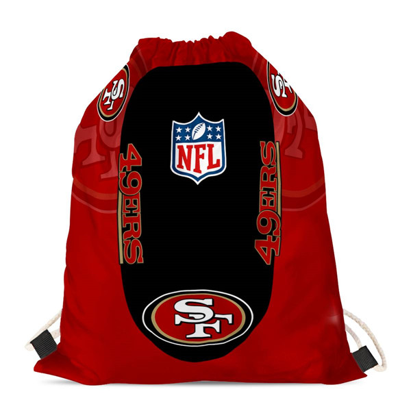 San Francisco 49ers Drawstring Backpack sack / Gym bag 18" x 14" 003
