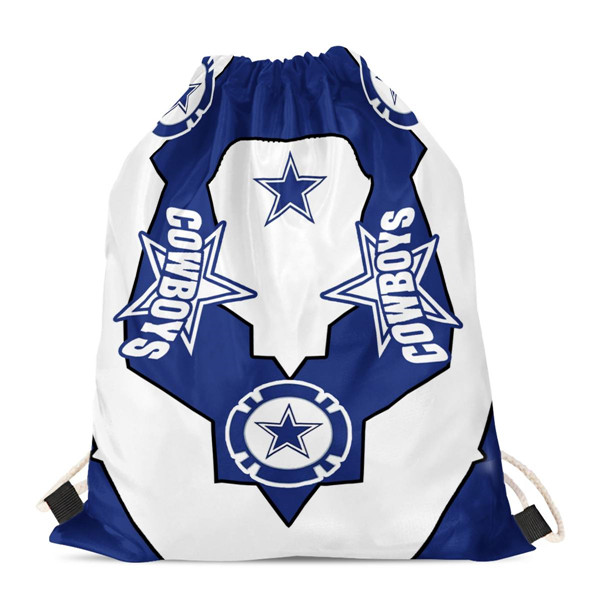 Dallas Cowboys Drawstring Backpack sack / Gym bag 18" x 14" 002
