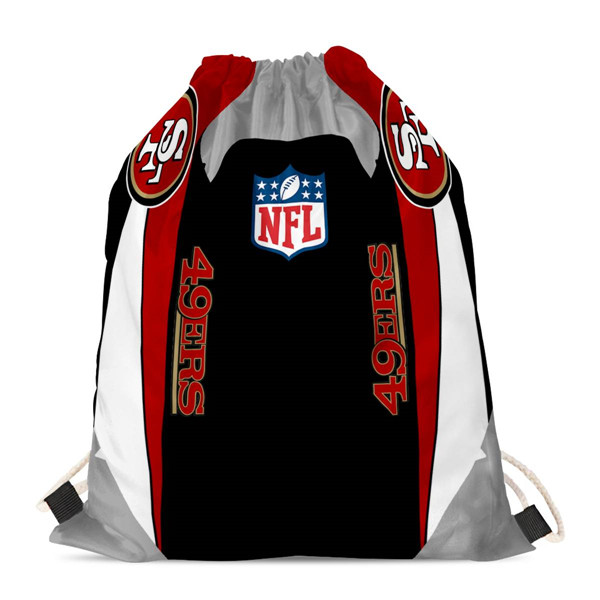 San Francisco 49ers Drawstring Backpack sack / Gym bag 18" x 14" 004