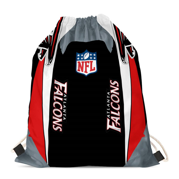 Atlanta Falcons Drawstring Backpack sack / Gym bag 18" x 14" 002
