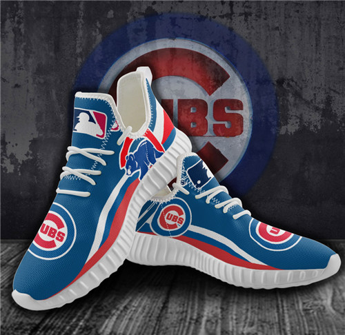 Women's MLB Chicago Cubs Lightweight Running Shoes 005
