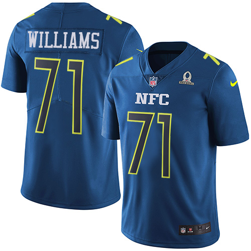 Nike Redskins #71 Trent Williams Navy Men's Stitched NFL Limited NFC 2017 Pro Bowl Jersey