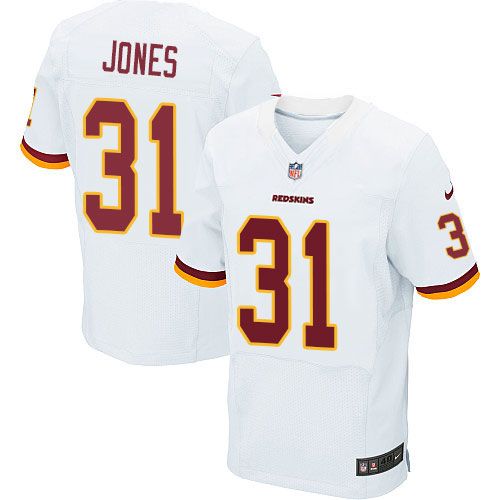 Nike Redskins #31 Matt Jones White Men's Stitched NFL Elite Jersey