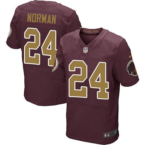 Nike Redskins #24 Josh Norman Burgundy Red Alternate Men's Stitched NFL 80TH Throwback Elite Jersey