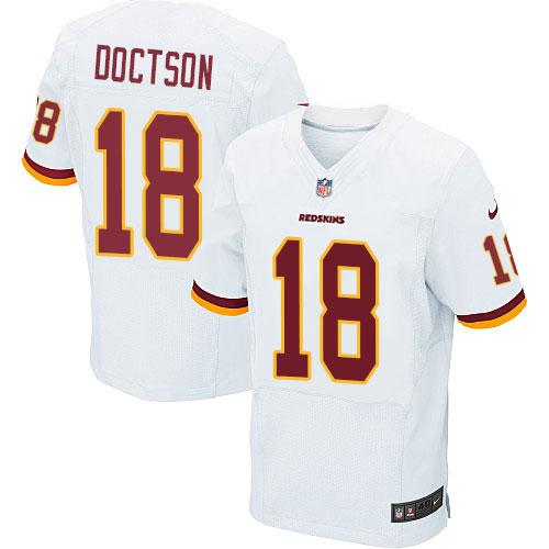 Nike Redskins #18 Josh Doctson White Men's Stitched NFL Elite Jersey