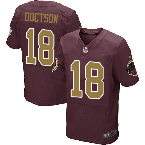 Nike Redskins #18 Josh Doctson Burgundy Red Alternate Men's Stitched NFL Elite Jersey
