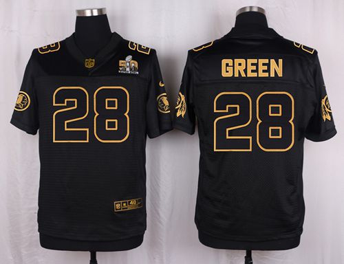 Nike Redskins #28 Darrell Green Black Men's Stitched NFL Elite Pro Line Gold Collection Jersey
