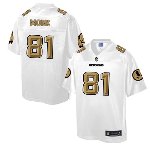 Nike Redskins #81 Art Monk White Men's NFL Pro Line Fashion Game Jersey