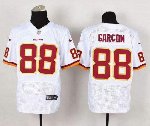 Nike Redskins #88 Pierre Garcon White Men's Stitched NFL New Elite Jersey