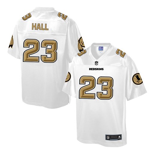 Nike Redskins #23 DeAngelo Hall White Men's NFL Pro Line Fashion Game Jersey