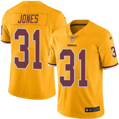 Nike Redskins #31 Matt Jones Gold Men's Stitched NFL Limited Rush Jersey