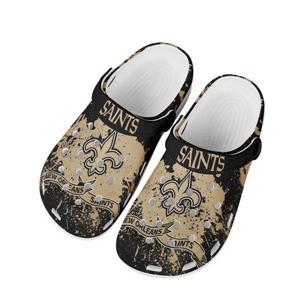 Men's New Orleans Saints Bayaband Clog Shoes 002