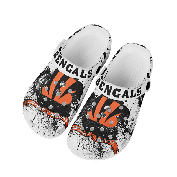 Men's Cincinnati Bengals Bayaband Clog Shoes 002