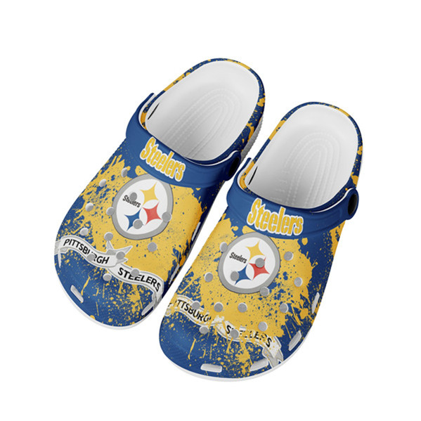 Men's Pittsburgh Steelers Bayaband Clog Shoes 003