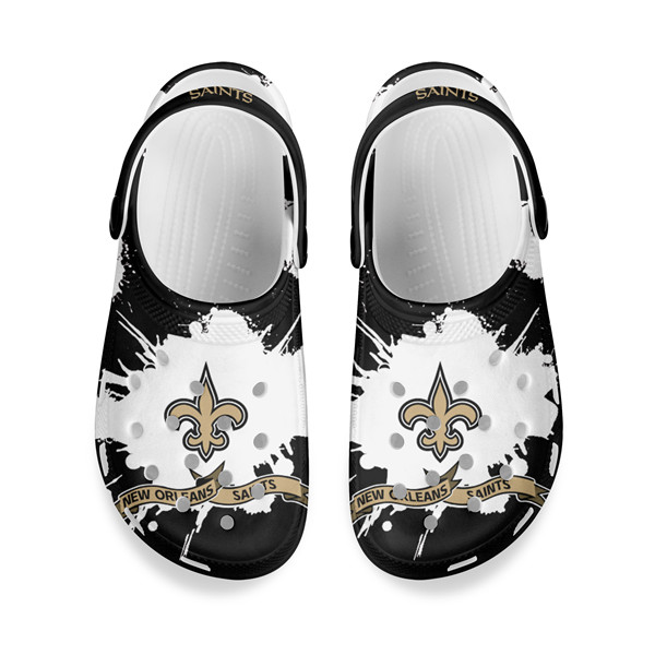 Men's New Orleans Saints Bayaband Clog Shoes 001