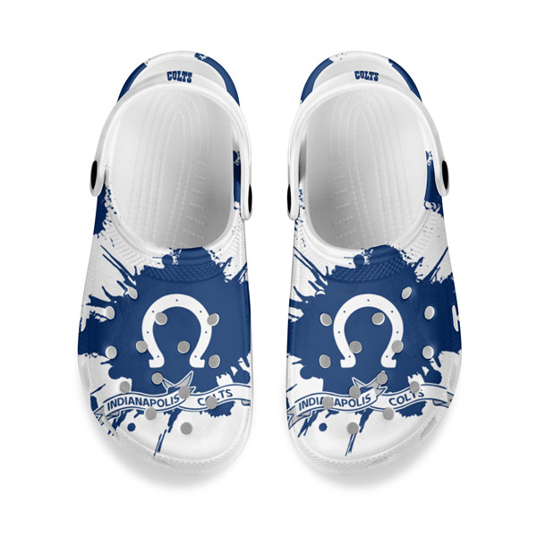Men's Indianapolis Colts Bayaband Clog Shoes 001