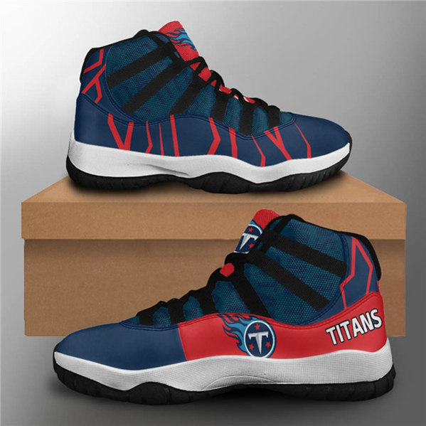 Women's Tennessee Titans Air Jordan 11 Sneakers 001