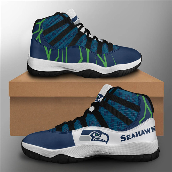 Women's Seattle Seahawks Air Jordan 11 Sneakers 001