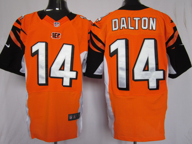 Nike Bengals #14 Andy Dalton Orange Team Color Men's Stitched NFL Elite Jersey