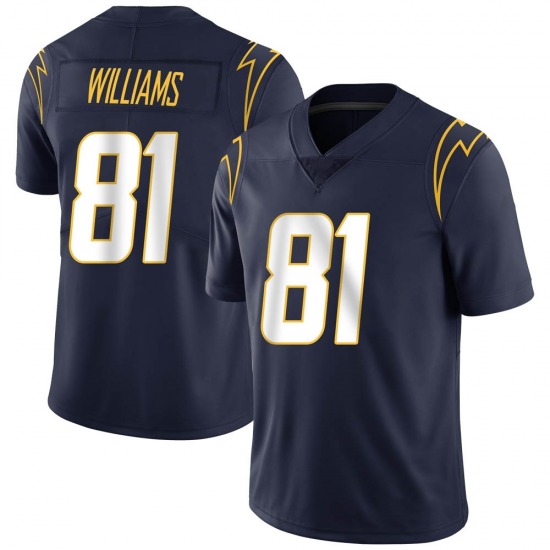 Men's Los Angeles Chargers #81 Mike Williams 2020 Navy Vapor Untouchable Limited Stitched Jersey
