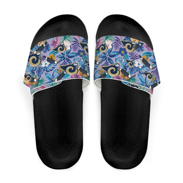 Women's Los Angeles Rams Beach Adjustable Slides Non-Slip Slippers/Sandals/Shoes 001