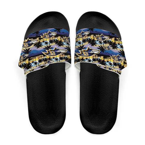 Women's Baltimore Ravens Beach Adjustable Slides Non-Slip Slippers/Sandals/Shoes 001