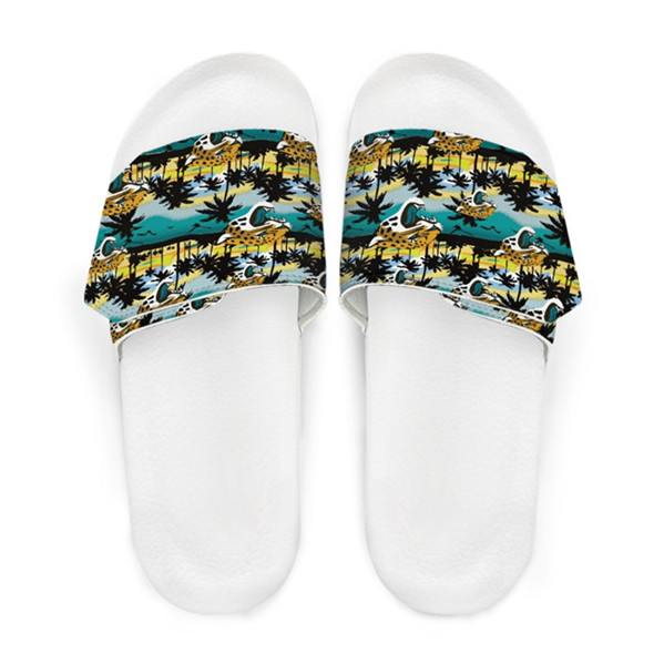 Women's Jacksonville Jaguars Beach Adjustable Slides Non-Slip Slippers/Sandals/Shoes 002