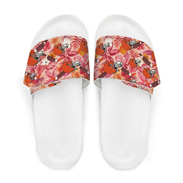 Women's Cleveland Browns Beach Adjustable Slides Non-Slip Slippers/Sandals/Shoes 002