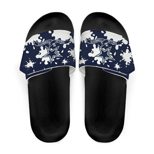 Women's Dallas Cowboys Beach Adjustable Slides Non-Slip Slippers/Sandals/Shoes 001