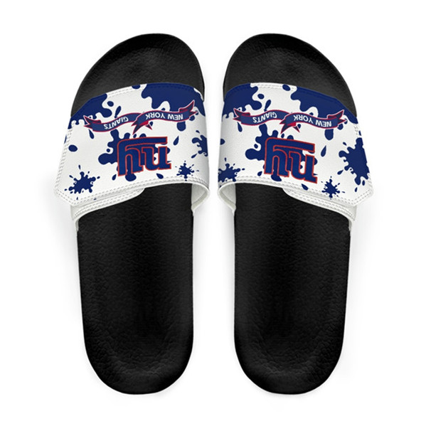 Women's New York Giants Beach Adjustable Slides Non-Slip Slippers/Sandals/Shoes 001