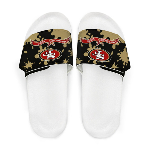 Women's San Francisco 49ers Beach Adjustable Slides Non-Slip Slippers/Sandals/Shoes 002