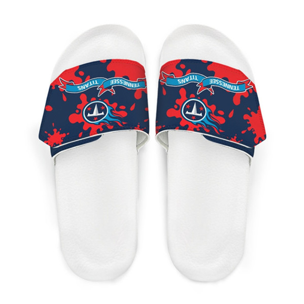 Women's Tennessee Titans Beach Adjustable Slides Non-Slip Slippers/Sandals/Shoes 001
