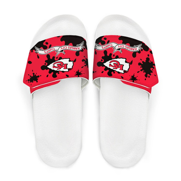 Women's Kansas City Chiefs Beach Adjustable Slides Non-Slip Slippers/Sandals/Shoes 004