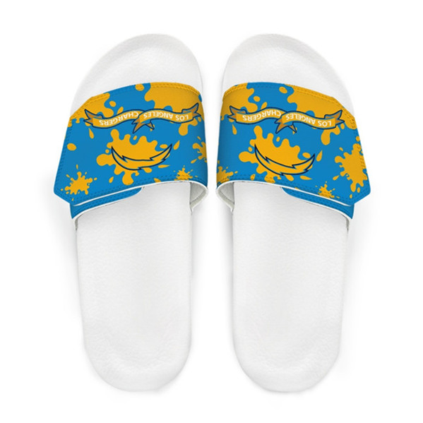 Women's Los Angeles Chargers Beach Adjustable Slides Non-Slip Slippers/Sandals/Shoes 002