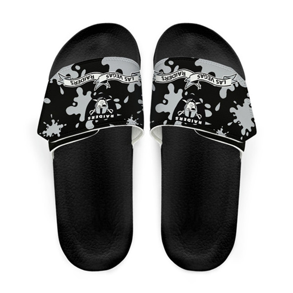 Women's Las Vegas Raiders Beach Adjustable Slides Non-Slip Slippers/Sandals/Shoes 003
