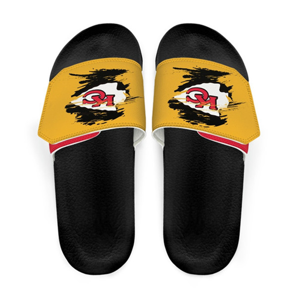 Women's Kansas City Chiefs Beach Adjustable Slides Non-Slip Slippers/Sandals/Shoes 005