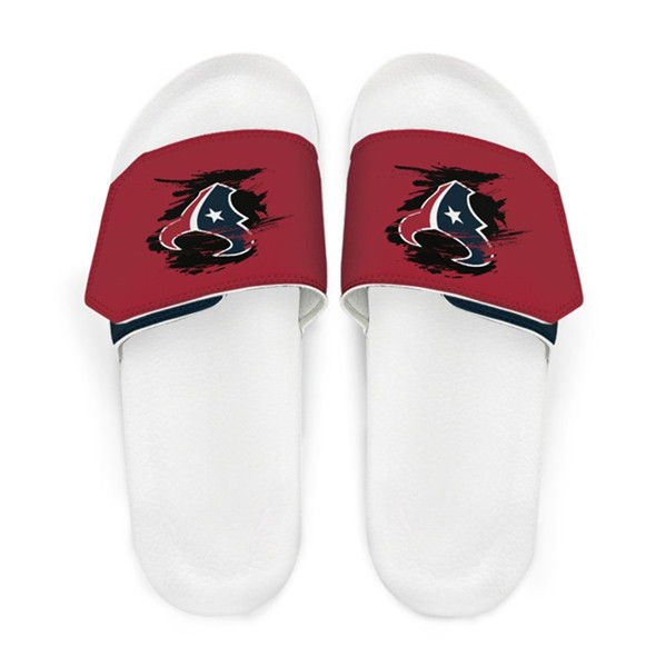 Women's Houston Texans Beach Adjustable Slides Non-Slip Slippers/Sandals/Shoes 006