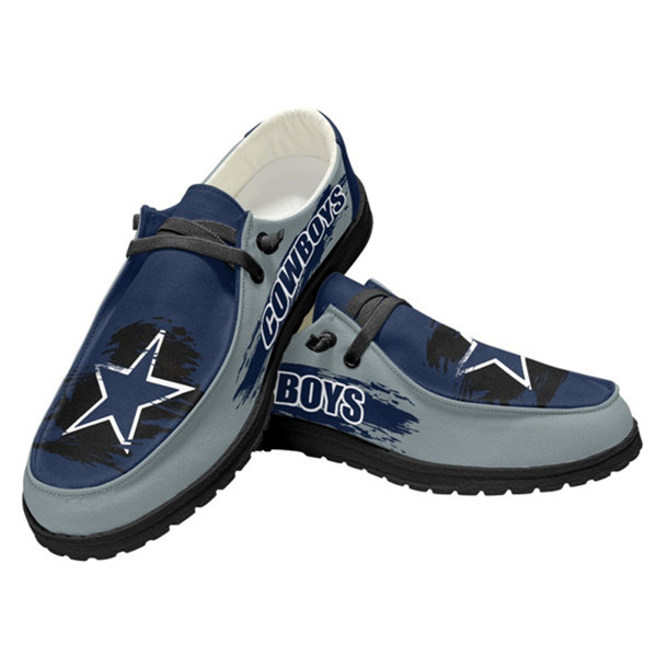 Women's Dallas Cowboys Loafers Lace Up Shoes 002 (Pls check description for details)