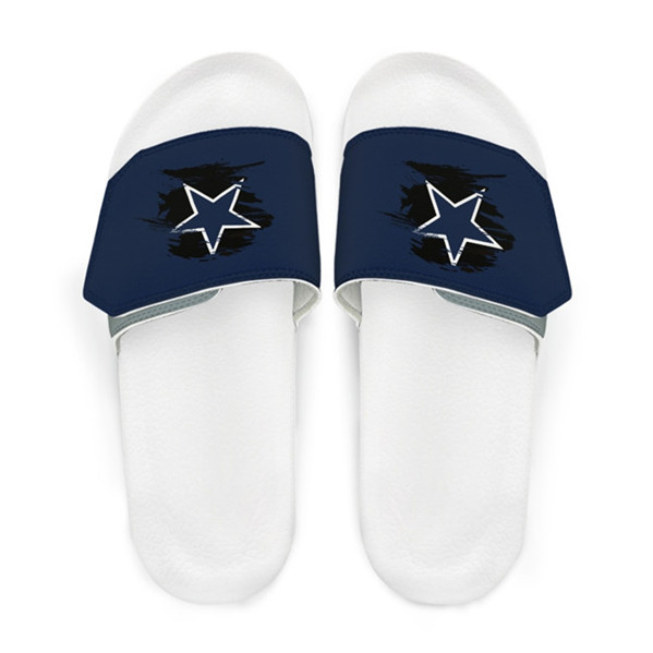 Women's Dallas Cowboys Beach Adjustable Slides Non-Slip Slippers/Sandals/Shoes 004