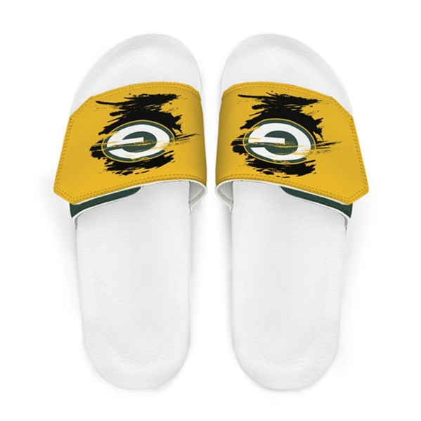 Women's Green Bay Packers Beach Adjustable Slides Non-Slip Slippers/Sandals/Shoes 004