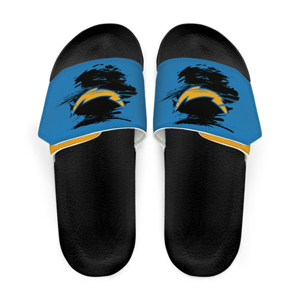 Women's Los Angeles Chargers Beach Adjustable Slides Non-Slip Slippers/Sandals/Shoes 003