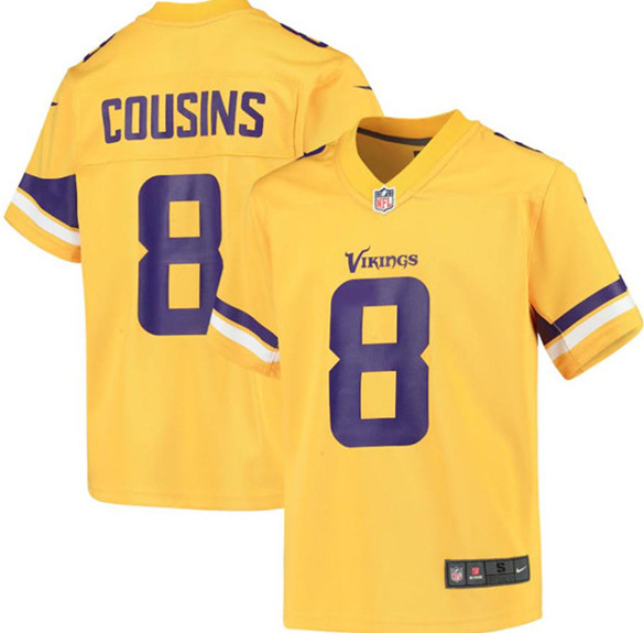 Men's Minnesota Vikings Customized Yellow Stitched NFL Jersey (Check description if you want Women or Youth size)
