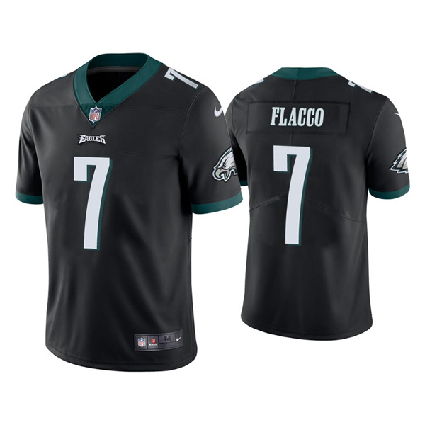 Men's Philadelphia Eagles #7 Joe Flacco Black Vapor Untouchable Limited Stitched NFL Jersey