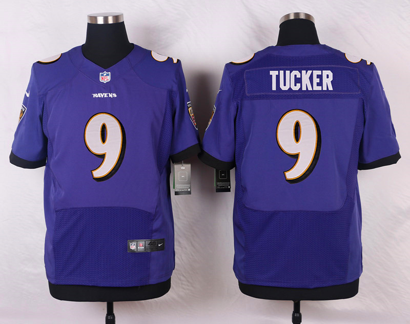 Nike Ravens #9 Justin Tucker Purple Team Color Men's Stitched NFL New Elite Jersey