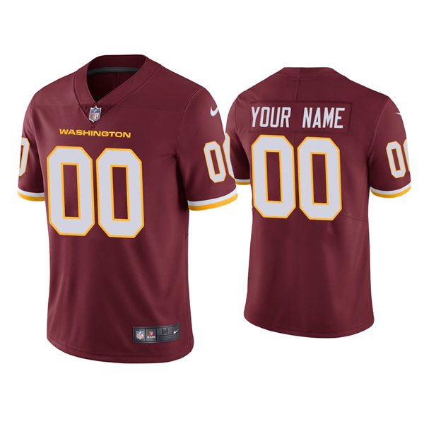 Men's Washington Football Team ACTIVE PLAYER Burgundy Red Vapor Untouchable Limited Stitched NFL Jersey