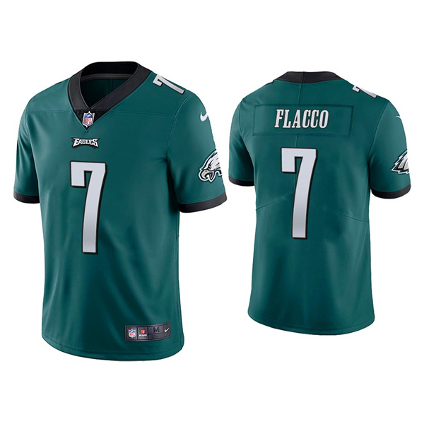 Men's Philadelphia Eagles #7 Joe Flacco Green Vapor Untouchable Limited Stitched NFL Jersey