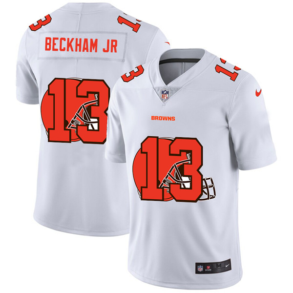 Men's Cleveland Browns #13 Odell Beckham Jr. White Stitched NFL Jersey