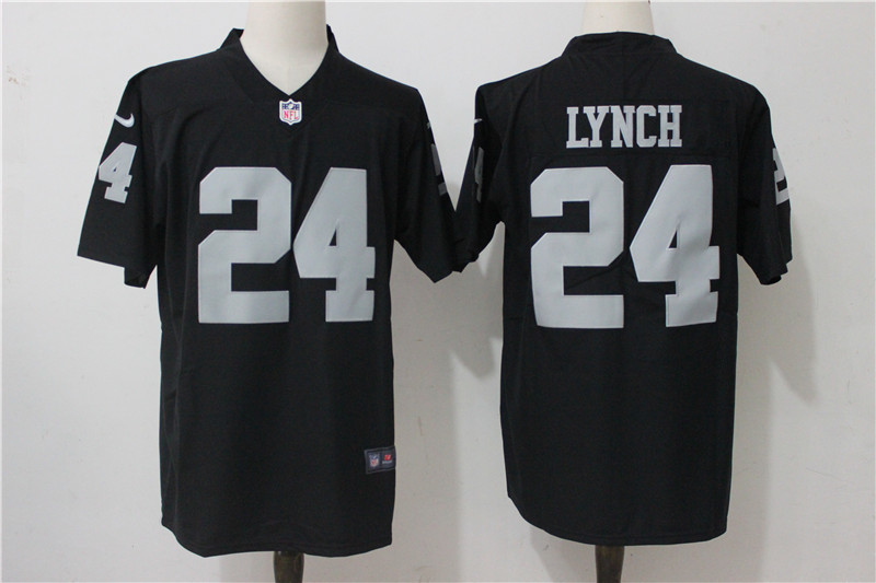 Men’s Oakland Raiders #24 Marshawn Lynch Black Vapor Untouchable Limited Stitched NFL Jersey