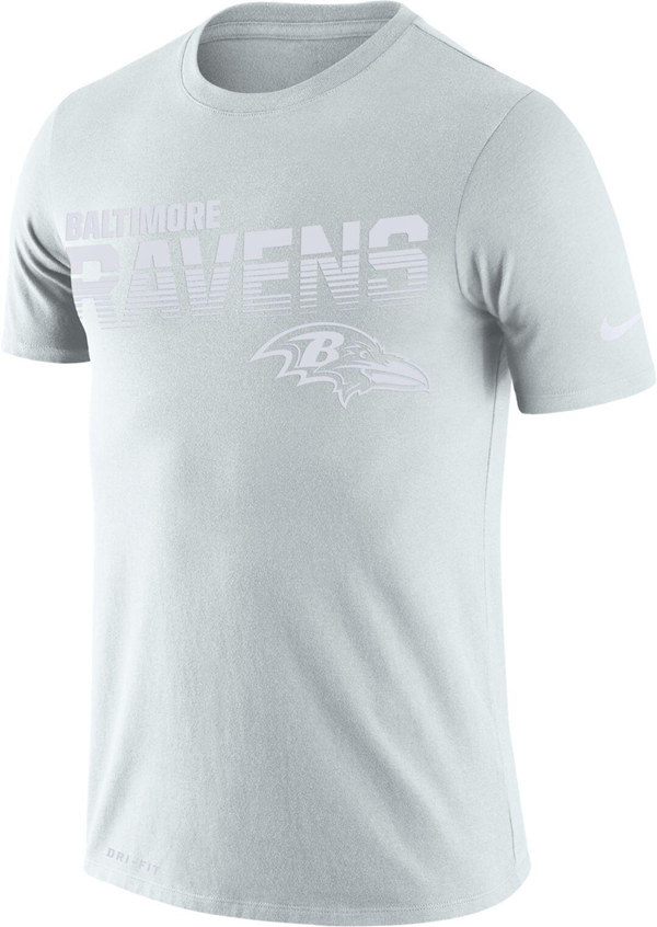 Men's Baltimore Ravens White T-Shirt
