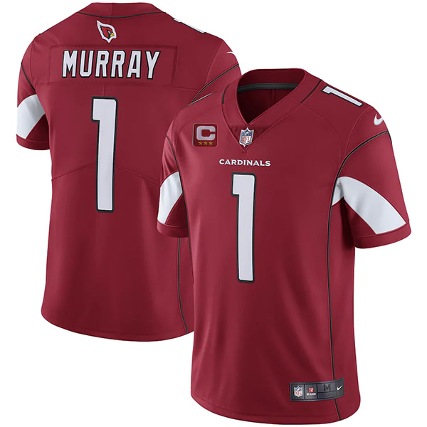 Men's Arizona Cardinals 2022 #1 Kyler Murray Red With 3-star C Patch Vapor Untouchable Limited Stitched NFL Jersey